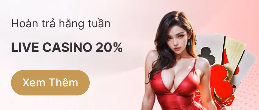 mobile promotion image Hoàn trả Live Casino